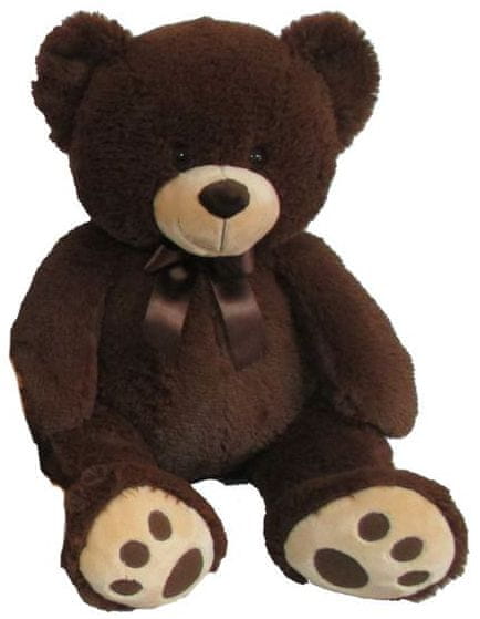 Mac Toys Plyšový medvedík tmavo hnedý, 60 cm